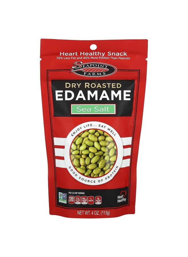 Seapoint Farms, Dry Roasted Edamame, Sea Salt, 4 oz (113 g)